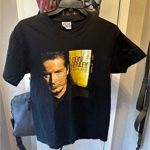Vintage 2000 Don Henley Inside Job Tour Graphic T-Shirt Men Medium Authentic